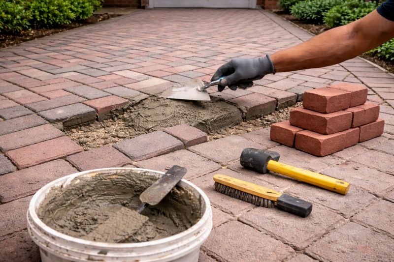 Brick Driveway Repair in Jupiter, FL