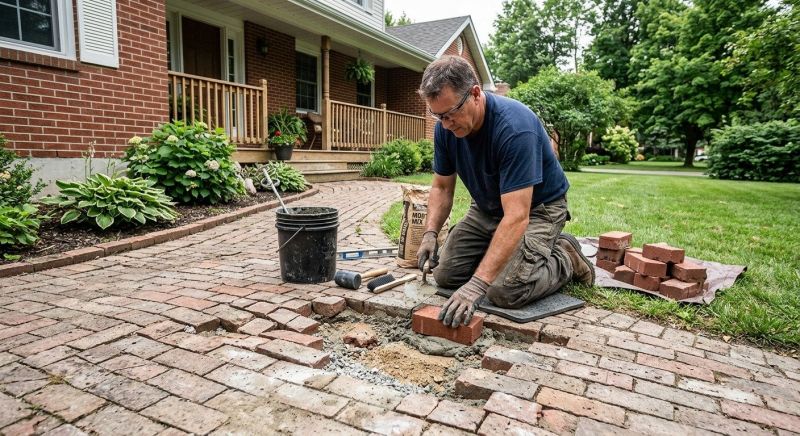 Brick Driveway Repair in Jupiter, FL