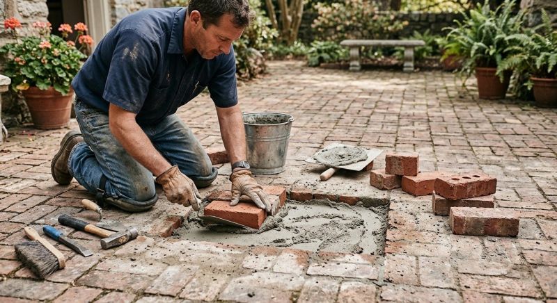 Brick Flatwork Repair in Jensen Beach, FL