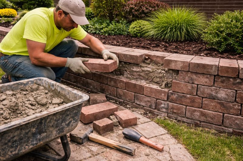 Brick Retaining Wall Repair in Jupiter, FL
