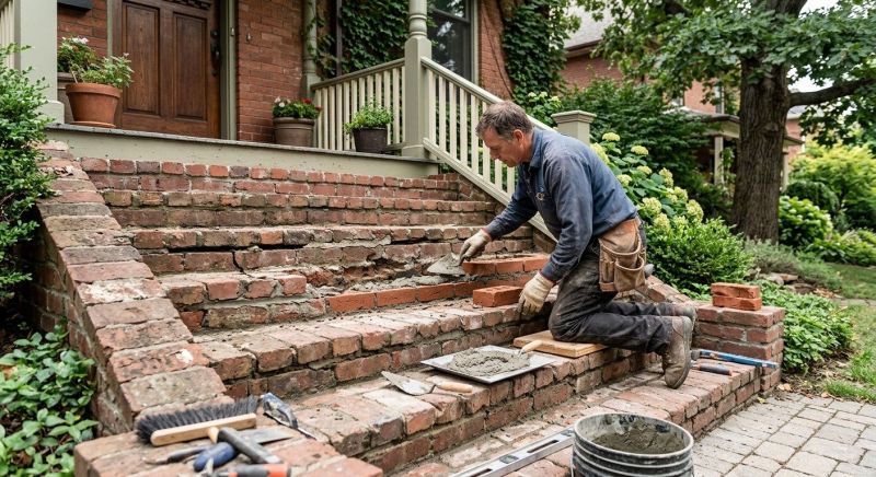 Brick Stairs Repair in Palm Beach, FL