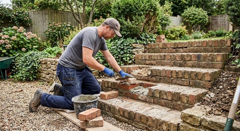 Brick Stairs Repair in Palm Beach Gardens, FL