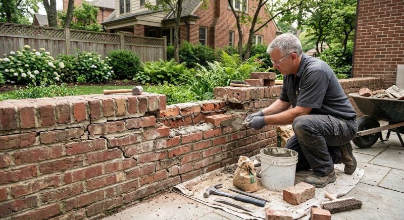 Brick Wall Repair in Palm Beach Gardens, FL