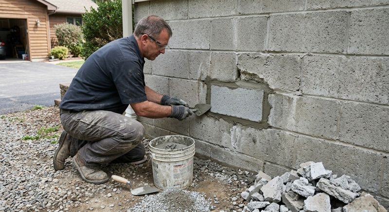 Cinder Block Wall Repair in Indiantown, FL