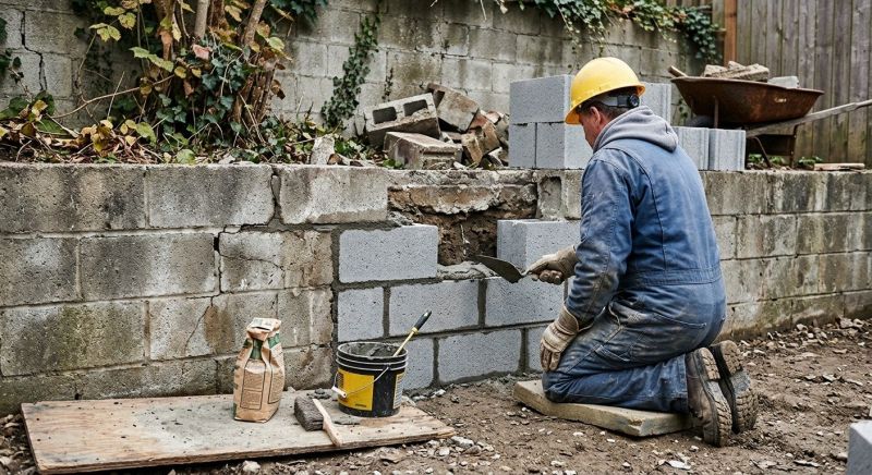 Cinder Block Wall Repair in Palm Beach, FL