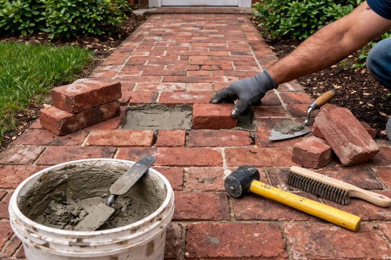 Entryway Brick Repair in Jupiter, FL