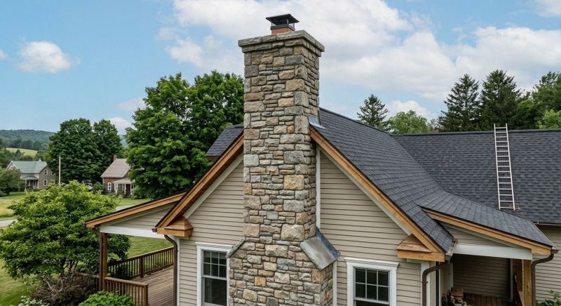 Stone Chimney Installation in Palm City, FL