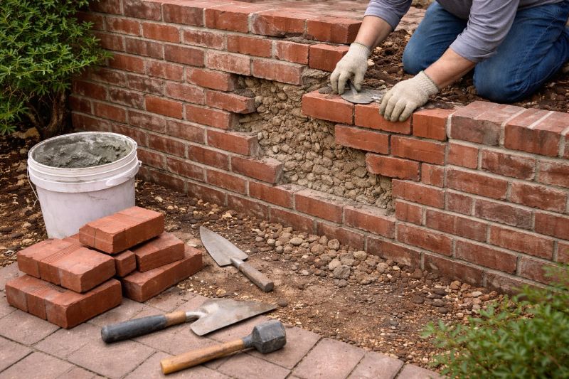 Stone Wall Repair in Palm City, FL